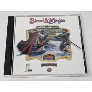 Vintage Blood and Magic AD&D PC Game 1996 Dungeons And Dragons CD ROM Interplay